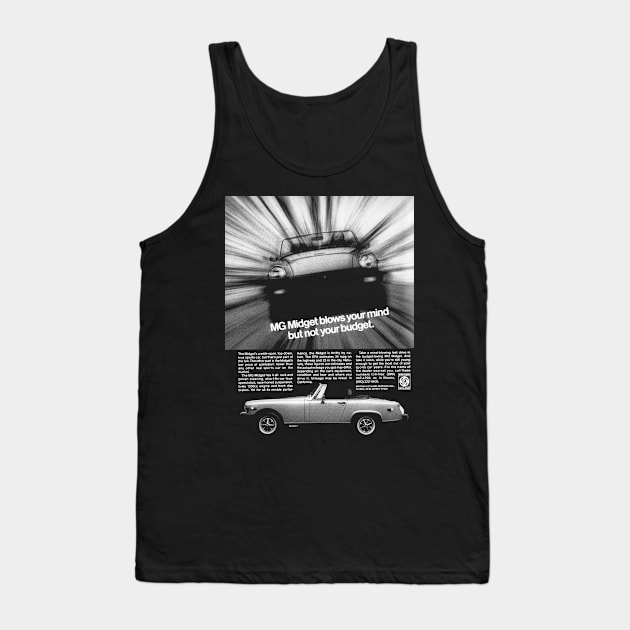 MG MIDGET - advert Tank Top by Throwback Motors